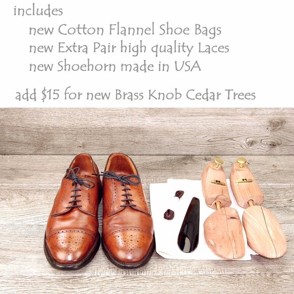Allen Edmonds LEXINGTON Blucher 10 D Chestnut * add $15 new Cedar Trees main image 9